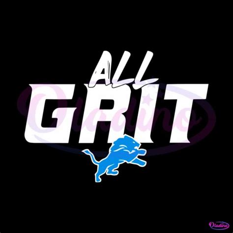 All Grit Detroit Lions Football Logo SVG