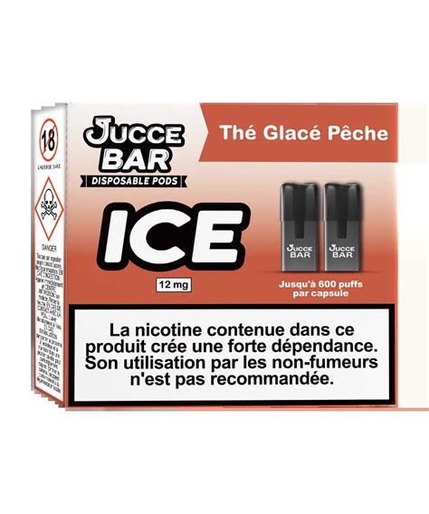 The Glac P Che Capsules Jetables Vape Jucce Fr