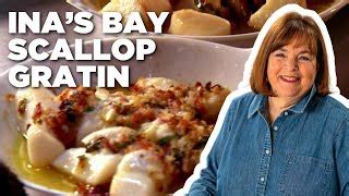 Ina Gartens Bay Scallop Gratin | Barefoot Contessa | Food Network ...