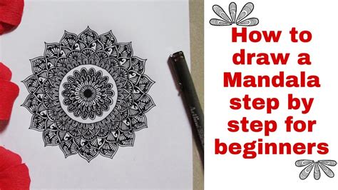 How To Draw A Mandala Step By Step For Beginners Youtube