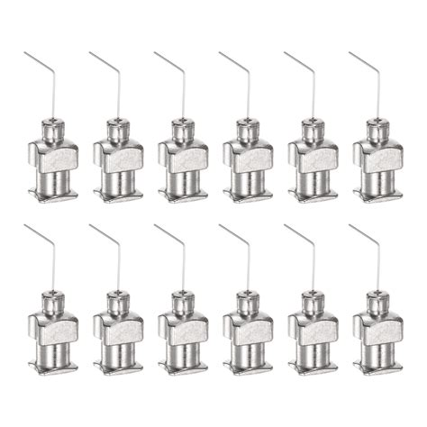 12pack Dispensing Needles 32G 1 2 Stainless Steel Blunt Tip Bent