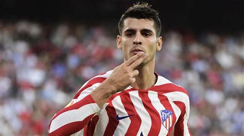 Liga Atlético Madrid Touché à La Cheville Droite Alvaro Morata