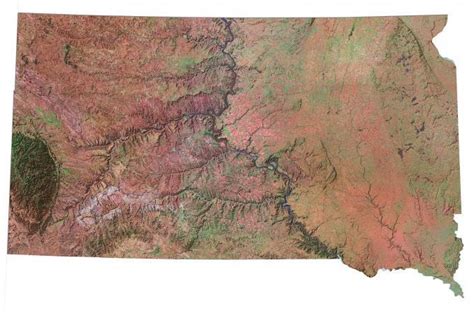 Map of South Dakota - Cities and Roads - GIS Geography