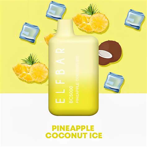 ELF BAR BC5000 PINEAPPLE COCONUT ICE Vape Shop Australia