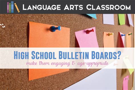 Bulletin Boards for High School Students | Language Arts Classroom