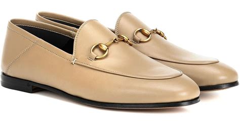 Gucci Leder Loafers Horsebit Aus Leder Lyst