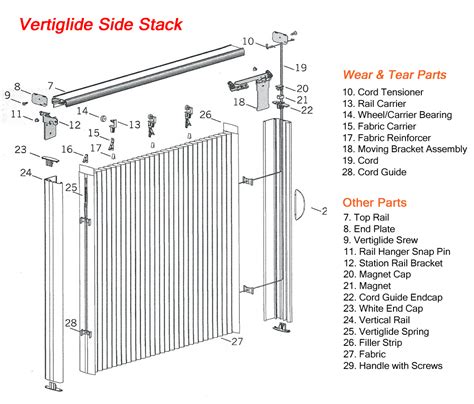 Parts for Hunter Douglas Vertiglide