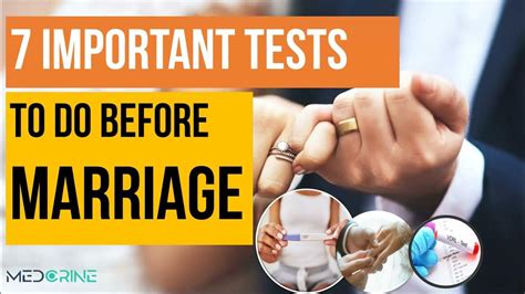 7 Important Medical Tests To Do Before Marriage And Pregnancy Youtube