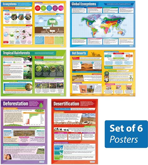 Ecosystems Posters Set Of 6 Educational Philippines Ubuy