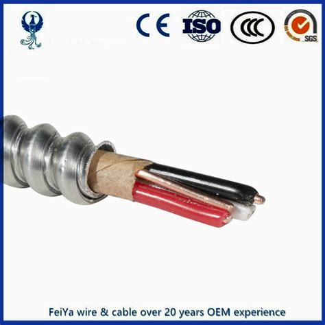 Metal Clad Armor Cable Mc BX 12 2 AWG UL Building Wire 600V Copper