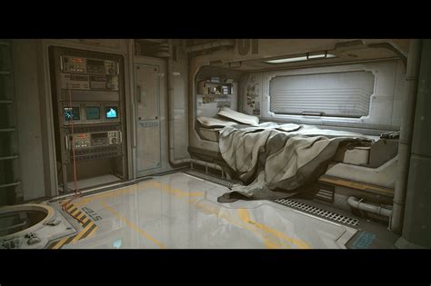 scifi bedroom … | Sci fi bedroom, Sci fi environment, Spaceship interior