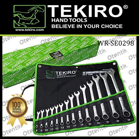 Jual TEKIRO COMBINATION WRENCH SET 14PCS 8 32MM KUNCI RING PAS SET 14