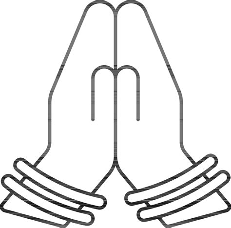 Namaste Hands Icon In Flat Style. 24461793 Vector Art at Vecteezy