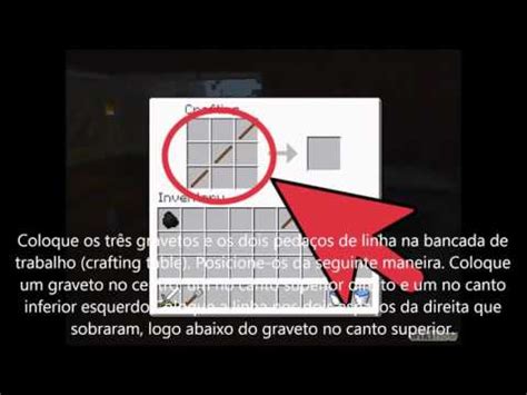 Aprenda Como Fazer Uma Vara De Pescar Em Minecraft YouTube