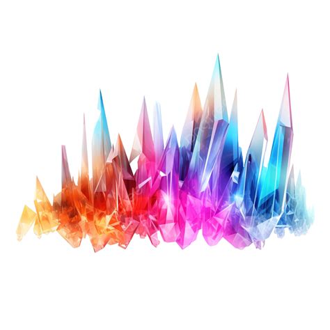 Abstract Crystal Rainbow Light Overlay Light Blank Texture Png