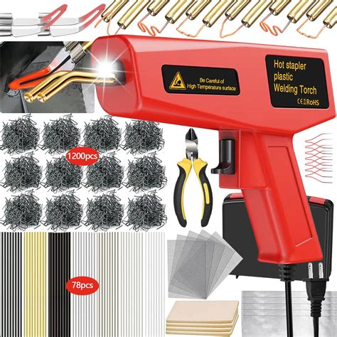 RXXXWELD Plastic Welder 2 In 1 Plastic Welding Kit Hot Stapler Plastic Repair Kit For Car