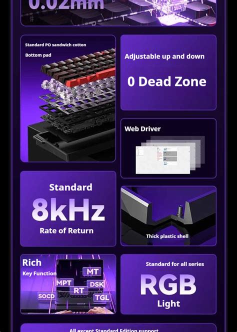 Aula Win He Gaming Wired Magnetic Axis Keyboard K Return Rate Supports Hot Swappingrt