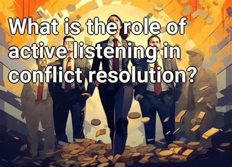 What Is The Role Of Active Listening In Conflict Resolution Business