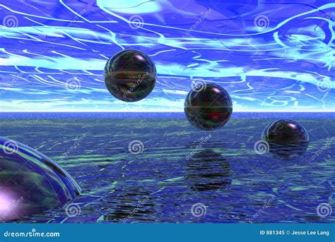 Glass spheres stock illustration. Illustration of business - 881345