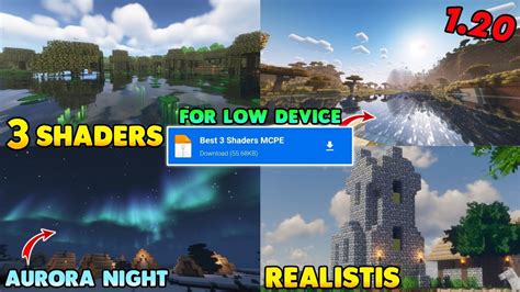 EMANG BOLE SEKEREN INI TOP 2 SHADERS TERBARU MCPE 1 20 Render Dragon