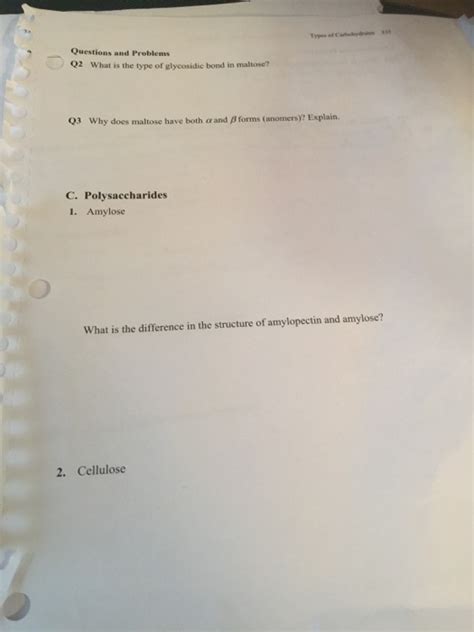 Solved What is the type of glycosidic bond in maltose? Why | Chegg.com