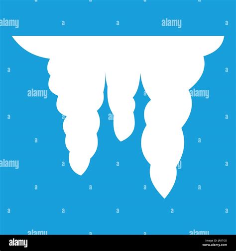 Icicles Icon White Stock Vector Image And Art Alamy