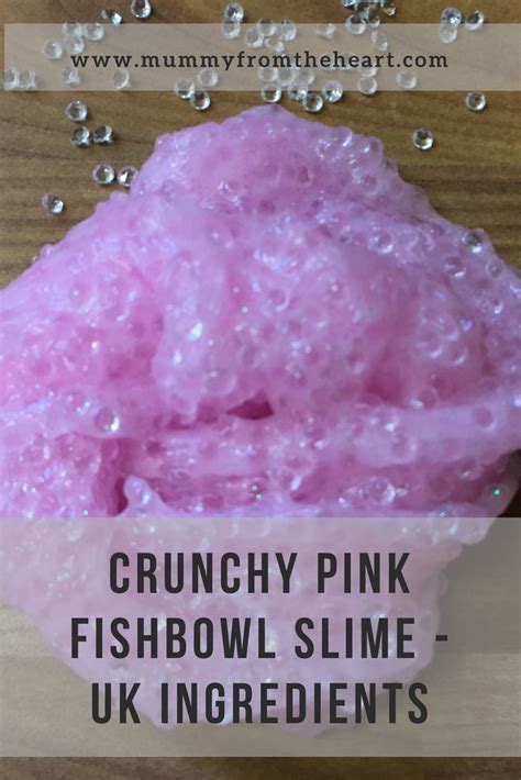 Easy Youtube Tutorial For Making Crunchy Pink Fishbowl Slime With UK