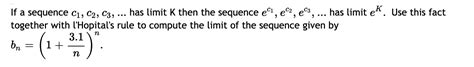 Solved If A Sequence C C C Has Limit K Then The Chegg