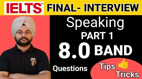 Ielts Speaking 80 Band Part 1 Questions And Answers Solution Videoielts