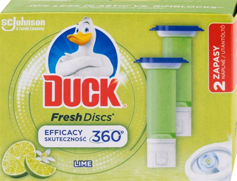 DUCK Fresh Discs WC čistič limetka náplň 2x36 ml 72 ml trvalo výhodne