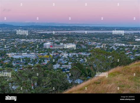 An Aerial View Of Eden Park Stadium In Auckland Hi Res Stock