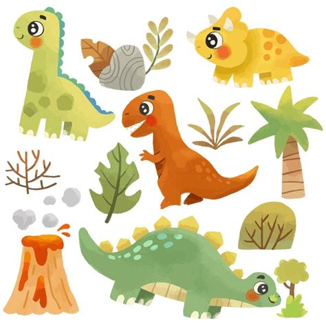 Premium Vector Cute Dinosaur Illustration