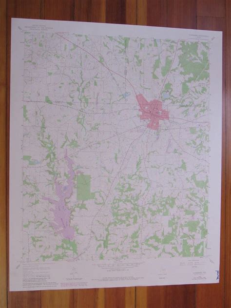 Winnsboro Texas 1980 Original Vintage Usgs Topo Map Ebay