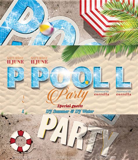 Background Pool Party Flyer Template Web Tap On The Pool Party Flyer