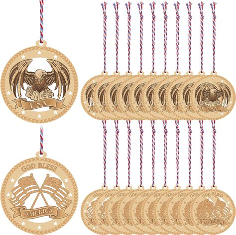 Amazon Spiareal Pieces Patriotic Christmas Tree Ornament