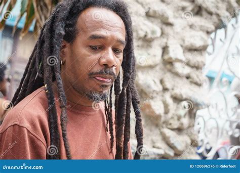 La Havana, Cuba, January 08, 2017: Black Afro Cuban Man, Street ...