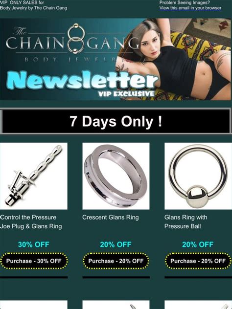 Body Jewelry By The Chain Gang Weekly Sale From TheChainGang Milled