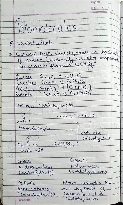 SOLUTION Biomolecules Handwritten Notes Studypool