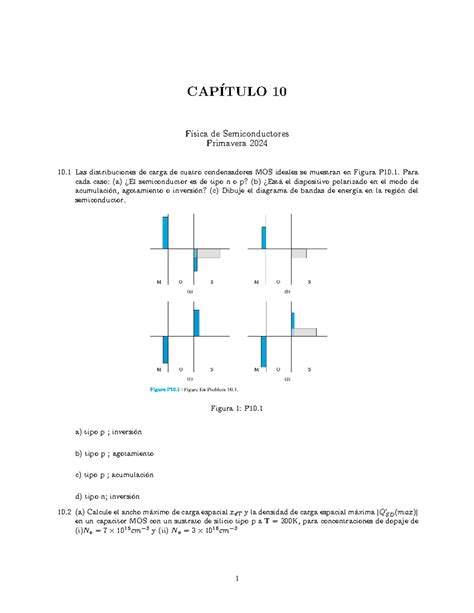 CAPÍTULO 10 exercises from chapter 10 of semiconductor physics and