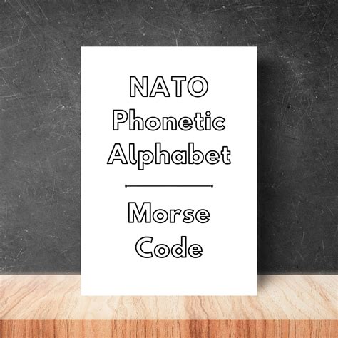 NATO Phonetic Alphabet & Morse Code Colouring Pages Activity - Etsy