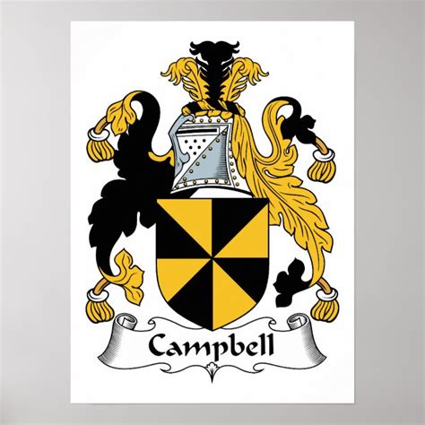 Campbell Family Crest Poster | Zazzle.com