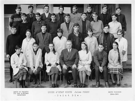 Photo De Classe 1ère C De 1965 Lycée Jules Ferry Copains Davant