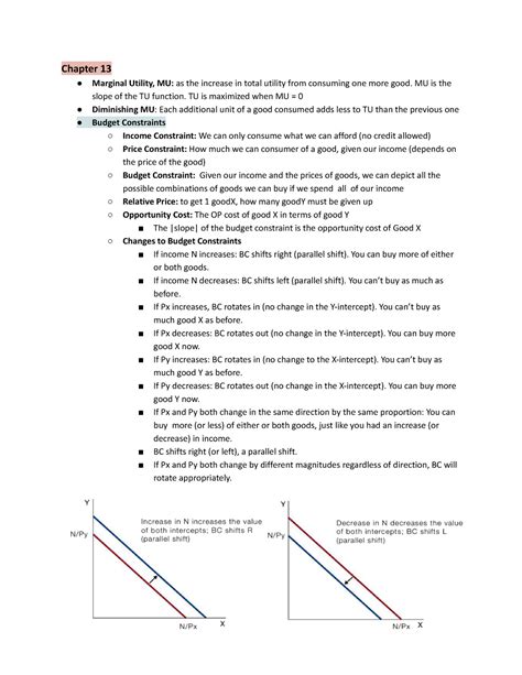 Econ Chapter 13 - Chapter 13 Marginal Utility, MU: as the increase in