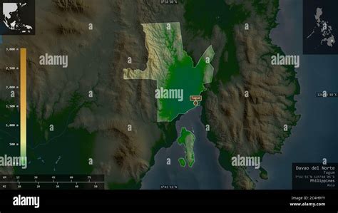 Davao Del Norte Province Of Philippines Colored Shader Data With