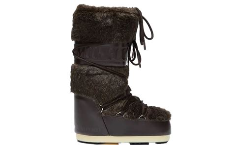 Moon Boot Icon Brown Faux Fur Boots Collectie Sneakerstad