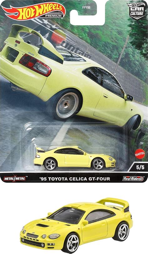Amazon ホットウィール Hot Wheels カーカルチャー マウンテンドリフターズ 95 トヨタ セリカ GT FOUR 3才 HCJ82 イエロー ミニカーダイ