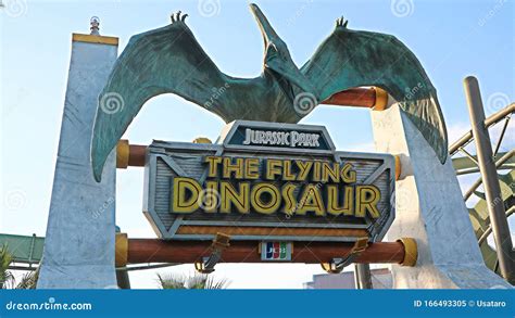 Prehistoric Flying Dinosaur Pteranodon In Nature Editorial Photo