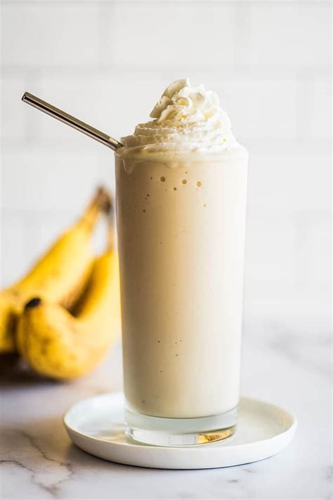 Creamy And Thick Banana Milkshake Banana Milkshake Recipe Milkshake