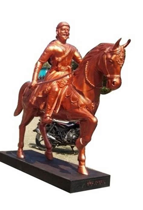 Brown Marble Chhatrapati Shivaji Maharaj Statue For Decoration