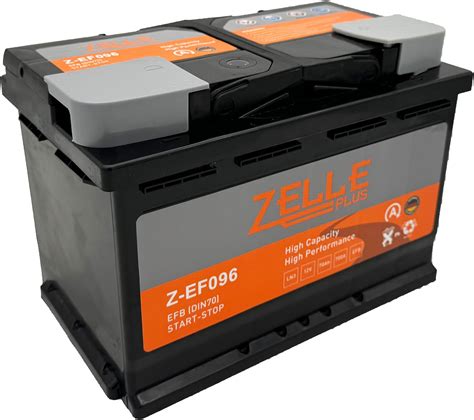 Yuasa YBX7096 12V 75Ah 700A EFB Start Stop Battery Amazon Co Uk